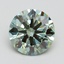 3.11 Ct. Fancy Vivid Green Round Lab Grown Diamond