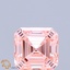 1.23 Ct. Fancy Vivid Pink Asscher Lab Grown Diamond