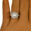 The Derby Ring, smallzoomed in top view on a hand