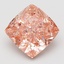 10.14 Ct. Fancy Vivid Pink Cushion Lab Grown Diamond