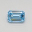 0.32 Ct. Fancy Intense Blue Emerald Lab Grown Diamond