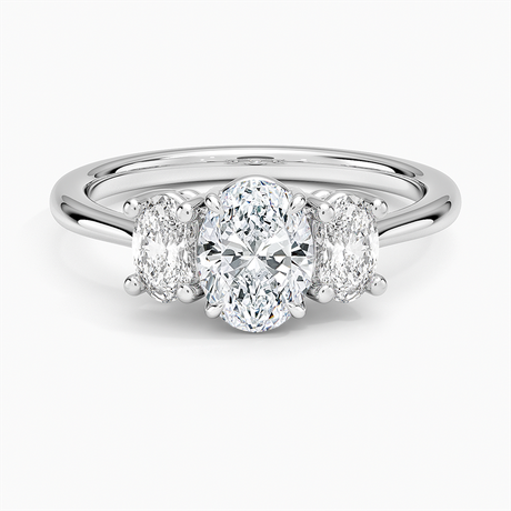 Oval-Cut Three Stone Diamond Ring