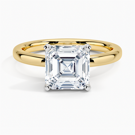 14K Yellow Gold Comfort Fit 2mm Solitaire Ring
