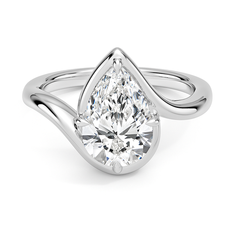 Platinum Bezel Atelier Solitaire Diamond Ring