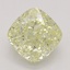 0.83 Ct. Fancy Light Yellow Cushion Diamond