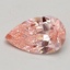0.55 Ct. Fancy Vivid Pink Pear Lab Grown Diamond