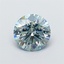 1.26 Ct. Fancy Intense Blue Round Lab Grown Diamond