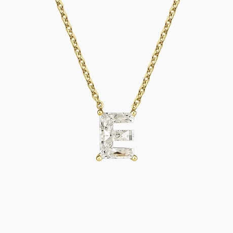 Initial Solitaire Lab Diamond Pendant