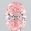 1.52 Ct. Fancy Vivid Pink Oval Lab Grown Diamond