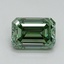 1.47 Ct. Fancy Vivid Green Emerald Lab Grown Diamond