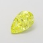 1.09 Ct. Fancy Vivid  Yellow Pear Lab Grown Diamond