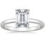Platinum Comfort Fit 2mm Solitaire Ring, smalltop view