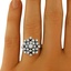 The Hilla Ring, smalltop view on a hand