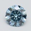 2.84 Ct. Fancy Intense Blue Round Lab Grown Diamond