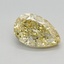 1.11 Ct. Fancy Vivid Yellow Pear Lab Grown Diamond
