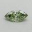 0.53 Ct. Fancy Vivid Green Marquise Lab Grown Diamond