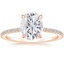14K Rose Gold Demi Three-Quarter Coverage Diamond Ring (1/3 ct. tw.), smalltop view