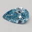 0.53 Ct. Fancy Vivid Blue Pear Lab Grown Diamond