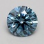 1.51 Ct. Fancy Vivid Blue Round Lab Grown Diamond