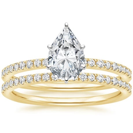 18K Yellow Gold Ballad Diamond Bridal Set (1/3 ct. tw.)