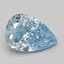 1.53 Ct. Fancy Vivid Blue Pear Lab Grown Diamond