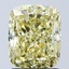 2.09 Ct. Fancy Intense Yellow Cushion Lab Grown Diamond