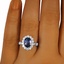 The Quincy Ring, smallzoomed in top view on a hand