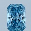 1.03 Ct. Fancy Vivid Blue Radiant Lab Grown Diamond