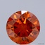 1.5 Ct. Fancy Intense  Orange Round Lab Grown Diamond