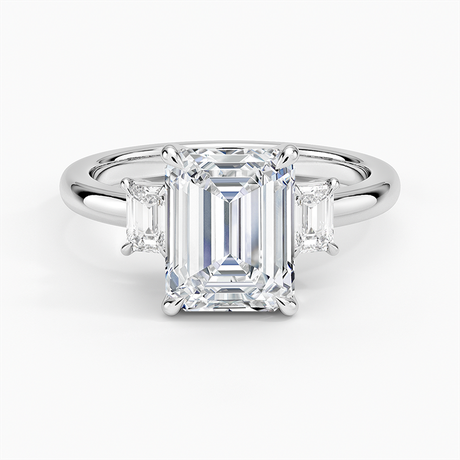 Platinum Petite Rhiannon Three Stone Diamond Ring (1/4 ct. tw.)