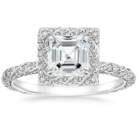 18K White Gold Nova Diamond Bridal Set (3/4 ct. tw.)