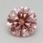 0.70 Ct. Fancy Vivid Pink Round Lab Grown Diamond