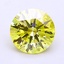 1.56 Ct. Fancy Vivid Yellow Round Lab Grown Diamond