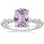 18K White Gold Bordeaux Diamond Ring, smalltop view
