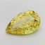 7.34 Ct. Fancy Vivid Yellow Pear Lab Grown Diamond