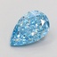 1.18 Ct. Fancy Vivid  Blue Pear Lab Grown Diamond