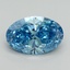 4.01 Ct. Fancy Vivid Blue Oval Lab Grown Diamond
