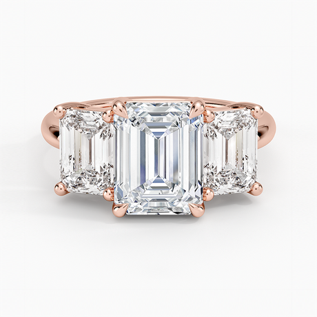 14K Rose Gold Luxe Rhiannon Three Stone Diamond Ring (1 1/10 ct. tw.)