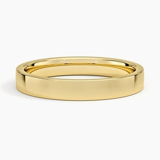 3mm Mojave Wedding Ring in 18K Yellow Gold
