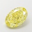 3.66 Ct. Fancy Intense Yellow Oval Lab Grown Diamond
