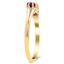 The Trestle Ring, smalltop view on a hand