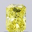 0.54 Ct. Fancy Vivid Yellow Radiant Lab Grown Diamond