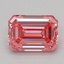 0.52 Ct. Fancy Vivid Pink Emerald Lab Grown Diamond