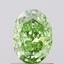 1.02 Ct. Fancy Vivid Green Oval Lab Grown Diamond