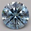 4.79 Ct. Fancy Vivid Blue Round Lab Grown Diamond