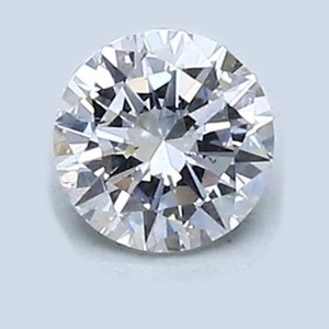 Round diamond — real photo