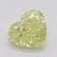 0.40 Ct. Fancy Intense Yellow Heart Diamond