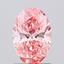 1.09 Ct. Fancy Vivid Pink Oval Lab Grown Diamond