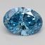 2.15 Ct. Fancy Vivid Blue Oval Lab Grown Diamond