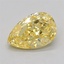 1.00 Ct. Fancy Yellow Pear Lab Grown Diamond